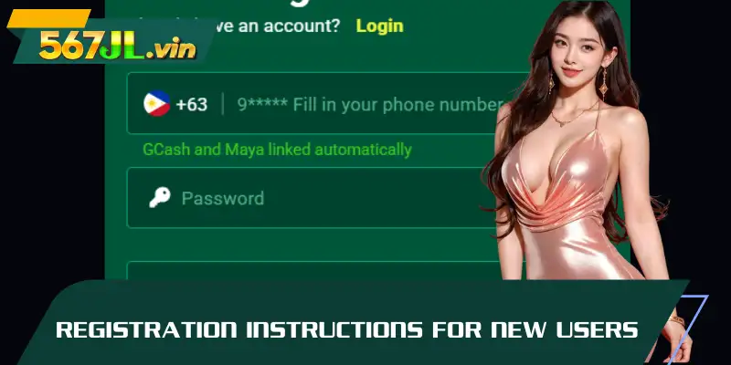 Registration instructions for new users